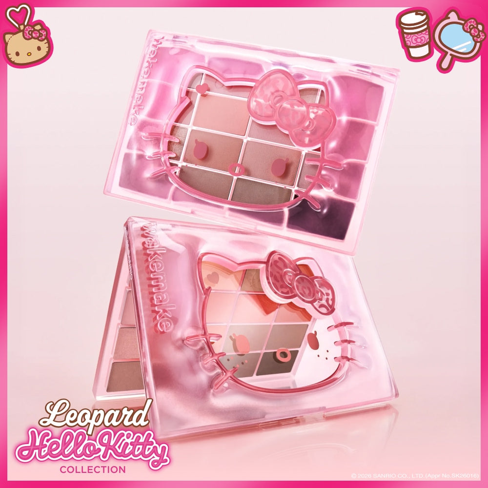 Wakemake Leopard Hello Kitty Makeup Collection 19 Types